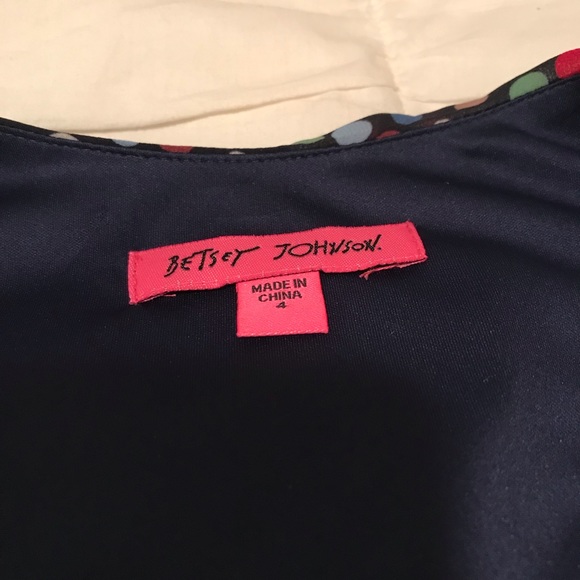 NWT Betsey Johnson Polka Dot High Low Wrap Dress 4 - Picture 8 of 8